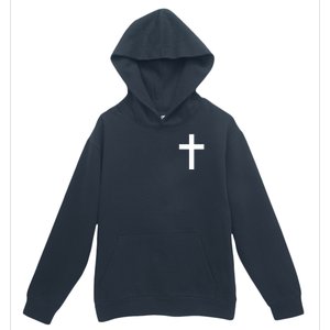 Pocket Cross Logo Urban Pullover Hoodie