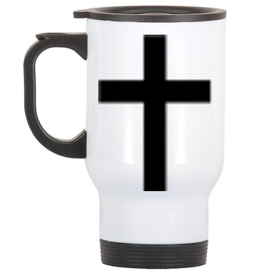 Pocket Cross Logo Stainless Steel Travel Mug