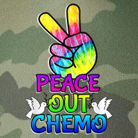 PeaceOut Chemo Last Day Of Chemo End Chemotherapy Cancer Legacy Tie Dye Trucker Hat