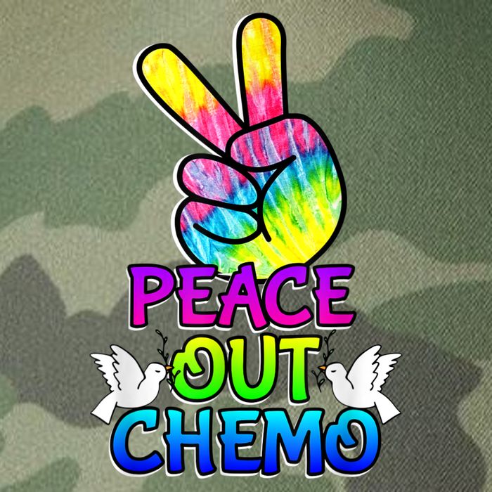 PeaceOut Chemo Last Day Of Chemo End Chemotherapy Cancer Legacy Tie Dye Trucker Hat