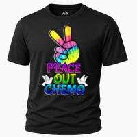 PeaceOut Chemo Last Day Of Chemo End Chemotherapy Cancer Cooling Performance Crew T-Shirt