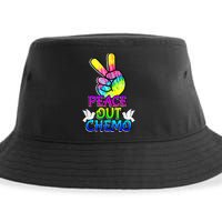 PeaceOut Chemo Last Day Of Chemo End Chemotherapy Cancer Sustainable Bucket Hat