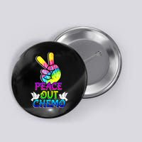 PeaceOut Chemo Last Day Of Chemo End Chemotherapy Cancer Button