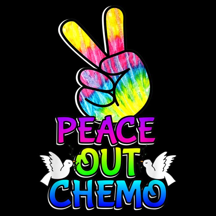 PeaceOut Chemo Last Day Of Chemo End Chemotherapy Cancer Button