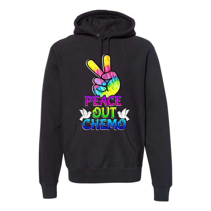 PeaceOut Chemo Last Day Of Chemo End Chemotherapy Cancer Premium Hoodie