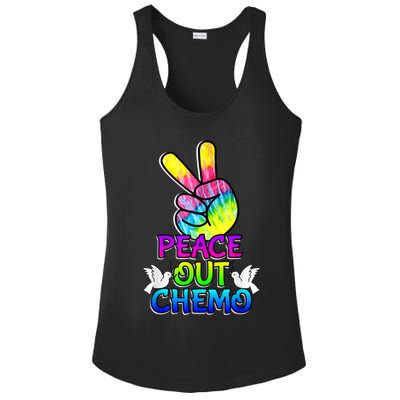 PeaceOut Chemo Last Day Of Chemo End Chemotherapy Cancer Ladies PosiCharge Competitor Racerback Tank