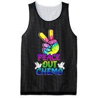 PeaceOut Chemo Last Day Of Chemo End Chemotherapy Cancer Mesh Reversible Basketball Jersey Tank