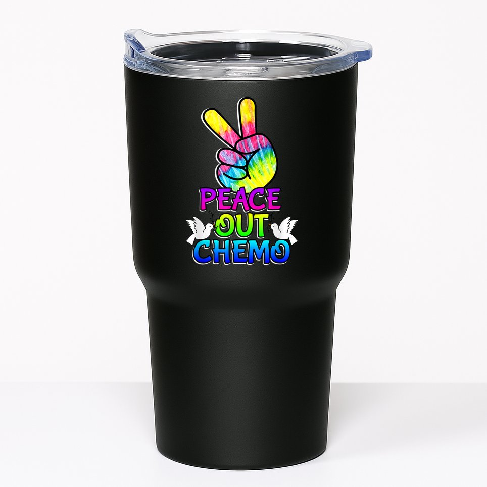 PeaceOut Chemo Last Day Of Chemo End Chemotherapy Cancer Tumbler