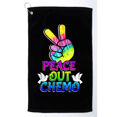 PeaceOut Chemo Last Day Of Chemo End Chemotherapy Cancer Golf Towel