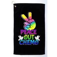 PeaceOut Chemo Last Day Of Chemo End Chemotherapy Cancer Golf Towel