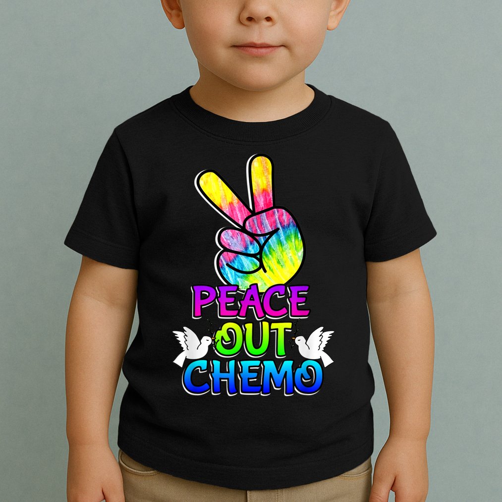 PeaceOut Chemo Last Day Of Chemo End Chemotherapy Cancer Toddler T-Shirt