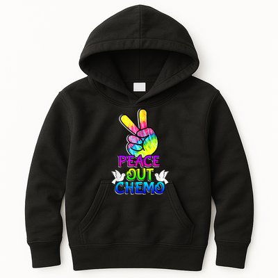 PeaceOut Chemo Last Day Of Chemo End Chemotherapy Cancer Kids Hoodie
