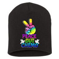 PeaceOut Chemo Last Day Of Chemo End Chemotherapy Cancer Short Acrylic Beanie