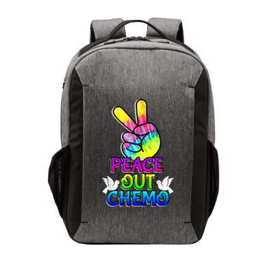 PeaceOut Chemo Last Day Of Chemo End Chemotherapy Cancer Vector Backpack