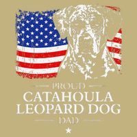 Proud Catahoula Leopard Dog Dad American Flag Patriotic Dog Cooling Performance Crew T-Shirt