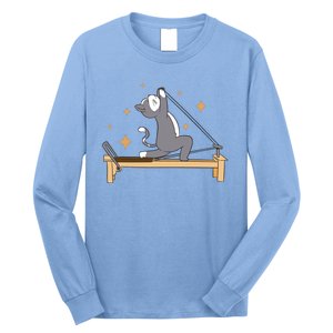 Pilates Cat Lover Funny Long Sleeve Shirt