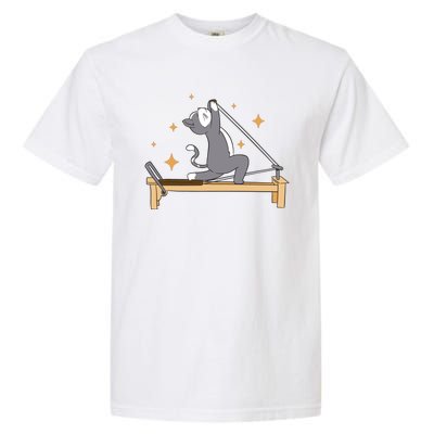 Pilates Cat Lover Funny Garment-Dyed Heavyweight T-Shirt