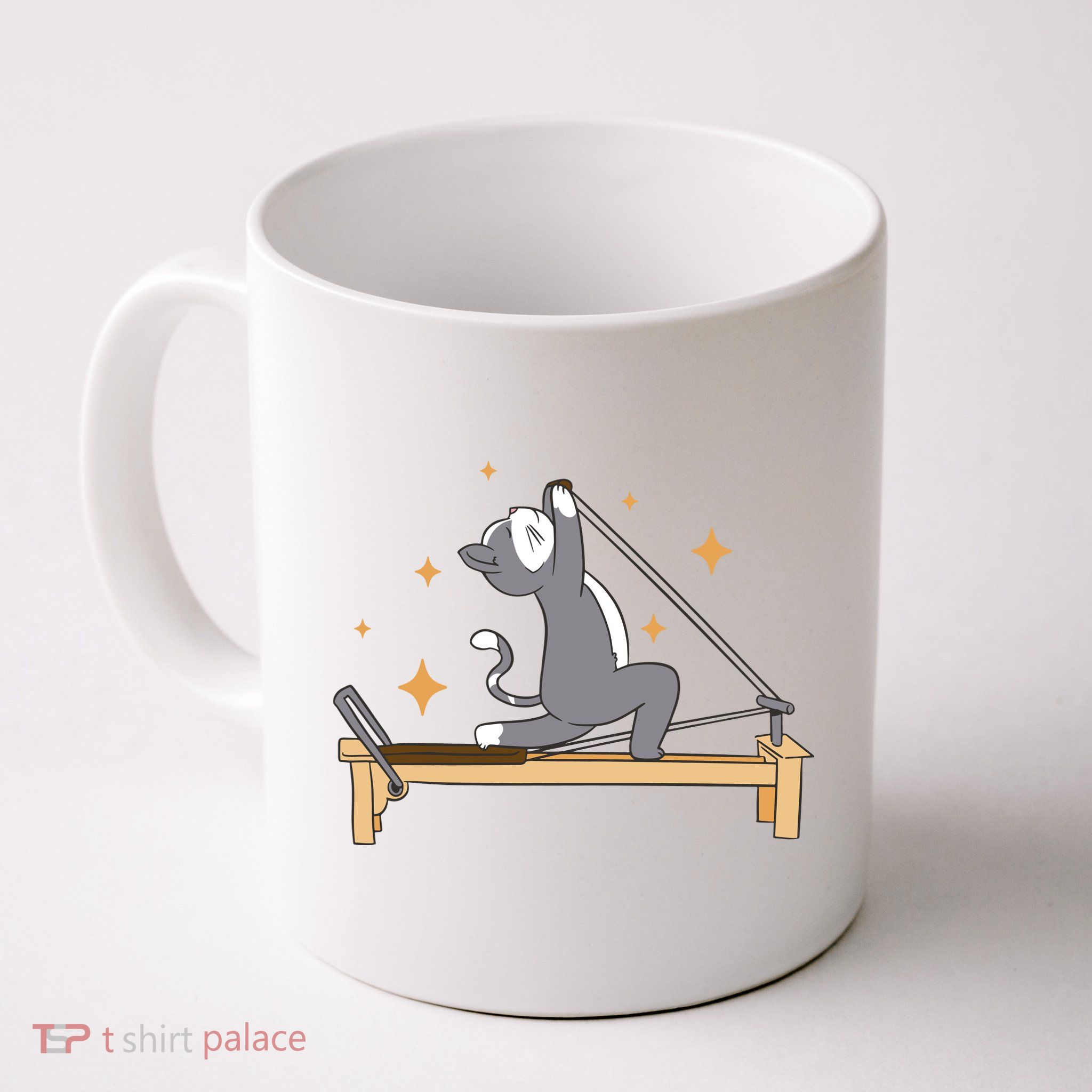 Pilates Cat Lover Funny Mug