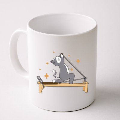 Pilates Cat Lover Funny Coffee Mug