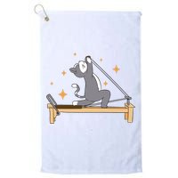 Pilates Cat Lover Funny Golf Towel