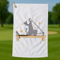 Pilates Cat Lover Funny Golf Towel