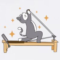 Pilates Cat Lover Funny Golf Towel