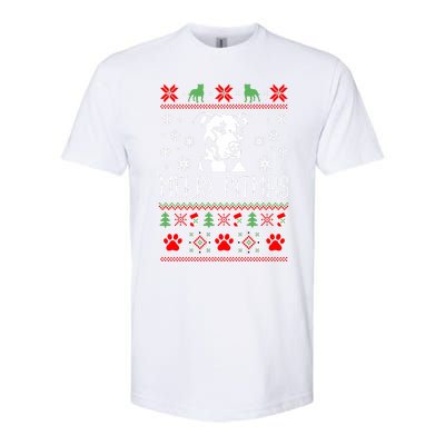 Pitbull Christmas Lovers Merry Pitmas Ugly Christmas Sweatshirt Softstyle CVC T-Shirt