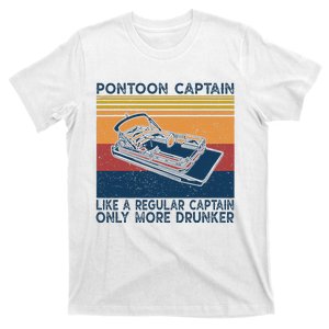 Pontoon Captain Like A Regular Captain Boat T-Shirt