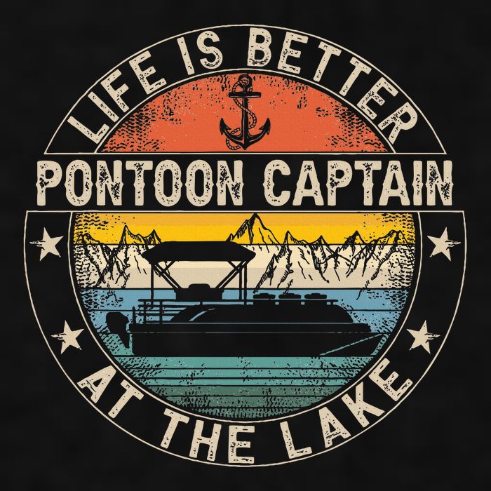 Pontoon Captain Life Is Better At The Lake Ladies PosiCharge Tri-Blend Wicking Tank
