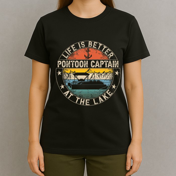 Pontoon Captain Life Is Better At The Lake T-Shirt