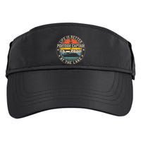 Pontoon Captain Life Is Better At The Lake Adult Drive Performance Visor