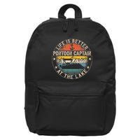 Pontoon Captain Life Is Better At The Lake 16 in Basic Backpack
