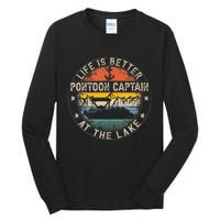 Pontoon Captain Life Is Better At The Lake Tall Long Sleeve T-Shirt