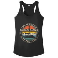 Pontoon Captain Life Is Better At The Lake Ladies PosiCharge Competitor Racerback Tank