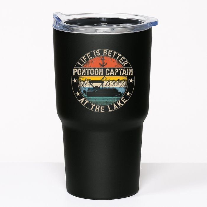 Pontoon Captain Life Is Better At The Lake Tumbler