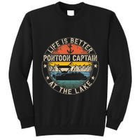 Pontoon Captain Life Is Better At The Lake Tall Sweatshirt