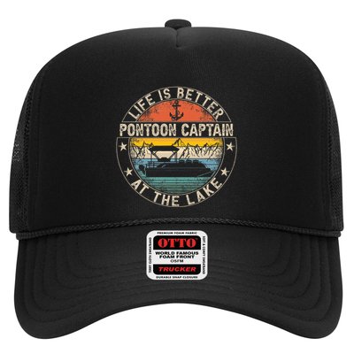 Pontoon Captain Life Is Better At The Lake Trucker Hat
