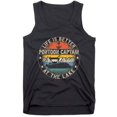 Pontoon Captain Life Is Better At The Lake Tank Top