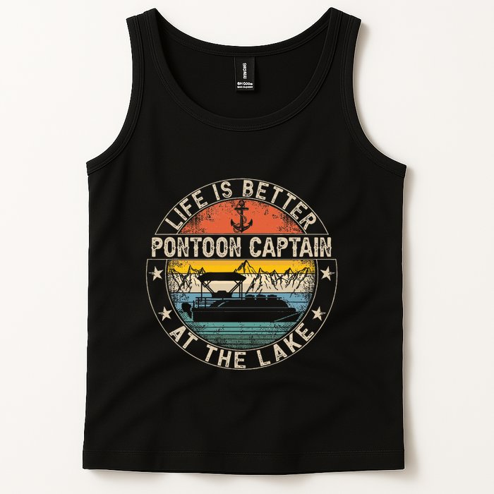 Pontoon Captain Life Is Better At The Lake Tank Top