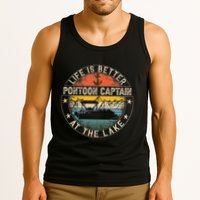 Pontoon Captain Life Is Better At The Lake Tank Top