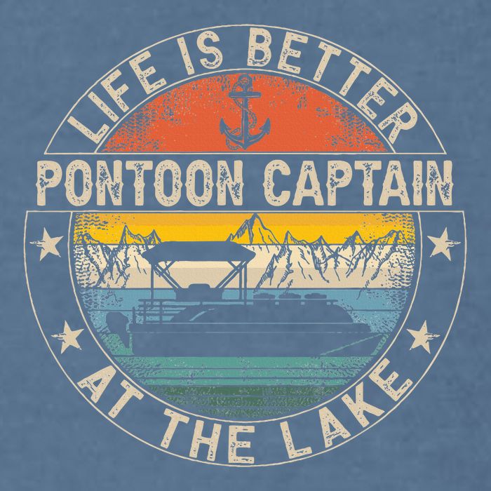 Pontoon Captain Life Is Better At The Lake Garment-Dyed Sweatshirt