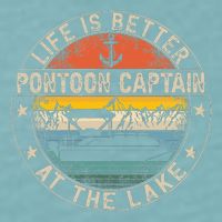 Pontoon Captain Life Is Better At The Lake Sueded Cloud Jersey T-Shirt