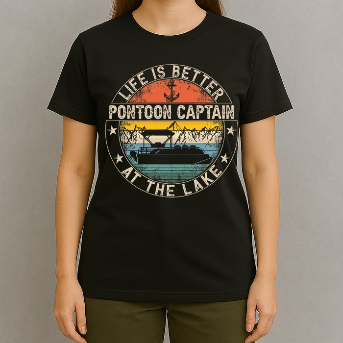 Pontoon Captain Life Is Better At The Lake T-Shirt