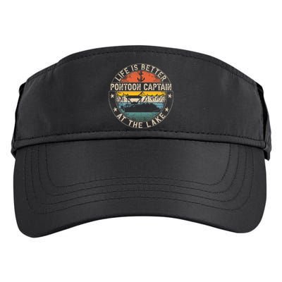 Pontoon Captain Life Is Better At The Lake Adult Drive Performance Visor