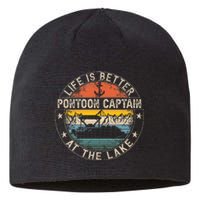 Pontoon Captain Life Is Better At The Lake Sustainable Beanie