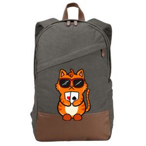 Poker Cat Lover Gambling Casino Gambler Card Game Cotton Canvas Backpack