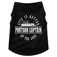 Pontoon Captain Life Is Better At The Lake Pontooning Boat Gift Doggie Tank