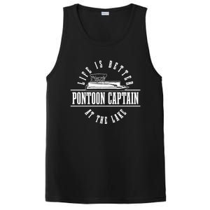 Pontoon Captain Life Is Better At The Lake Pontooning Boat Gift PosiCharge Competitor Tank