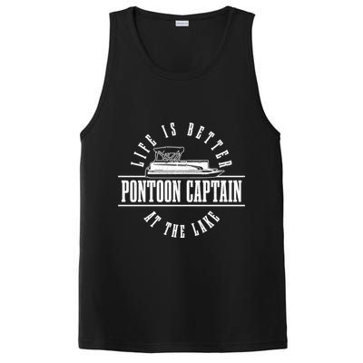Pontoon Captain Life Is Better At The Lake Pontooning Boat Gift PosiCharge Competitor Tank