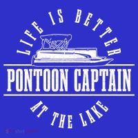 Pontoon Captain Life Is Better At The Lake Pontooning Boat Gift Womens Tank Top